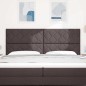 Testata LED vidaXL Design a Blocchi di Diamante Marrone Scuro 200 cm Tessuto
