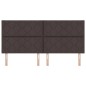Testata LED vidaXL Design a Blocchi di Diamante Marrone Scuro 200 cm Tessuto
