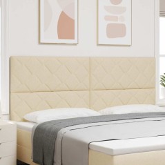 Testata LED vidaXL Design a Blocchi di Diamante Panna 200 cm Tessuto
