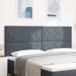 vidaXL Testiera LED design blocchi diamante grigio scuro 200 cm velluto vidaXL Testiera LED design blocchi diamante grigio scuro 200 cm velluto