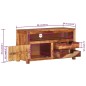 Mobile Porta TV 90x34,5x50 cm in Legno Massello di Acacia Mobile Porta TV 90x34,5x50 cm in Legno Massello di Acacia