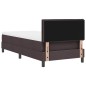 vidaXL Letto con Box Spring con materasso marrone scuro 80x200 cm tessuto vidaXL Letto con Box Spring con materasso marrone scuro 80x200 cm tessuto