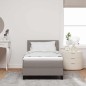 vidaXL Letto a Rete con Materasso Taupe 80x200 cm Tessuto vidaXL Letto a Rete con Materasso Taupe 80x200 cm Tessuto