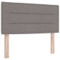 vidaXL Letto a Rete con Materasso Taupe 80x200 cm Tessuto vidaXL Letto a Rete con Materasso Taupe 80x200 cm Tessuto