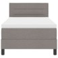 vidaXL Letto a Rete con Materasso Taupe 80x200 cm Tessuto vidaXL Letto a Rete con Materasso Taupe 80x200 cm Tessuto