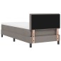 vidaXL Letto a Rete con Materasso Taupe 80x200 cm Tessuto vidaXL Letto a Rete con Materasso Taupe 80x200 cm Tessuto