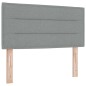 vidaXL Letto con Doghe e Materasso Grigio Chiaro 90x190 cm Tessuto vidaXL Letto con Doghe e Materasso Grigio Chiaro 90x190 cm Tessuto
