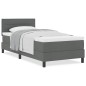 vidaXL Letto con Box Spring e Materasso Grigio Scuro 90x190 cm in Tessuto vidaXL Letto con Box Spring e Materasso Grigio Scuro 90x190 cm in Tessuto