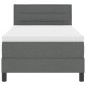 vidaXL Letto con Box Spring e Materasso Grigio Scuro 90x190 cm in Tessuto vidaXL Letto con Box Spring e Materasso Grigio Scuro 90x190 cm in Tessuto