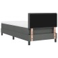 vidaXL Letto con Box Spring e Materasso Grigio Scuro 90x190 cm in Tessuto vidaXL Letto con Box Spring e Materasso Grigio Scuro 90x190 cm in Tessuto