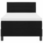 vidaXL Letto Box Spring con Materasso Nero 90x190 cm Tessuto