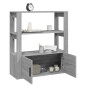 Credenza Grigio Sonoma 80x30x90 cm in Legno Multistrato Credenza Grigio Sonoma 80x30x90 cm in Legno Multistrato