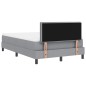 vidaXL Letto Box Spring con Materasso Grigio Chiaro 120x190 cm Tessuto