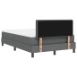 vidaXL Letto a Molle con Materasso Grigio Scuro 120x190 cm Tessuto vidaXL Letto a Molle con Materasso Grigio Scuro 120x190 cm Tessuto