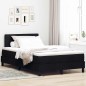 vidaXL Letto Box Spring con Materasso Nero 120x190 cm Tessuto vidaXL Letto Box Spring con Materasso Nero 120x190 cm Tessuto