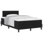 vidaXL Letto Box Spring con Materasso Nero 120x190 cm Tessuto vidaXL Letto Box Spring con Materasso Nero 120x190 cm Tessuto