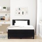 vidaXL Letto Box Spring con Materasso Nero 120x190 cm Tessuto vidaXL Letto Box Spring con Materasso Nero 120x190 cm Tessuto