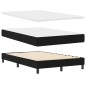 vidaXL Letto Box Spring con Materasso Nero 120x190 cm Tessuto vidaXL Letto Box Spring con Materasso Nero 120x190 cm Tessuto