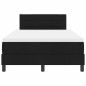 vidaXL Letto Box Spring con Materasso Nero 120x190 cm Tessuto vidaXL Letto Box Spring con Materasso Nero 120x190 cm Tessuto