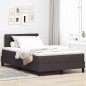 vidaXL Letto a Molle con Materasso Marrone Scuro 120x190 cm Tessuto vidaXL Letto a Molle con Materasso Marrone Scuro 120x190 cm Tessuto