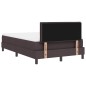 vidaXL Letto a Molle con Materasso Marrone Scuro 120x190 cm Tessuto vidaXL Letto a Molle con Materasso Marrone Scuro 120x190 cm Tessuto