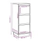 Credenze 2 pz Marrone Miele 32x34x75 cm Legno Massello di Pino Credenze 2 pz Marrone Miele 32x34x75 cm Legno Massello di Pino
