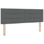 vidaXL Letto a molle con Materasso Grigio Scuro 160x200 cm Tessuto vidaXL Letto a molle con Materasso Grigio Scuro 160x200 cm Tessuto