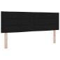vidaXL Letto a Contenitore con Materasso Nero 160x200 cm Tessuto
