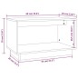 Mobile Porta TV 60x35x35 cm in Legno Massello di Pino Mobile Porta TV 60x35x35 cm in Legno Massello di Pino