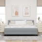 vidaXL Letto Box Spring con Materasso Grigio Chiaro 180x200 cm Tessuto vidaXL Letto Box Spring con Materasso Grigio Chiaro 180x200 cm Tessuto