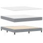 vidaXL Letto Box Spring con Materasso Grigio Chiaro 180x200 cm Tessuto vidaXL Letto Box Spring con Materasso Grigio Chiaro 180x200 cm Tessuto