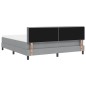 vidaXL Letto Box Spring con Materasso Grigio Chiaro 180x200 cm Tessuto vidaXL Letto Box Spring con Materasso Grigio Chiaro 180x200 cm Tessuto