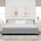 vidaXL Letto Box Spring con Materasso Grigio Chiaro 200x200 cm Tessuto vidaXL Letto Box Spring con Materasso Grigio Chiaro 200x200 cm Tessuto