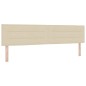vidaXL Letto Box Spring con Materasso Crema 200x200 cm Tessuto vidaXL Letto Box Spring con Materasso Crema 200x200 cm Tessuto