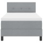 vidaXL Letto Box Spring con Materasso Grigio Chiaro 80x200 cm in Tessuto vidaXL Letto Box Spring con Materasso Grigio Chiaro 80x200 cm in Tessuto