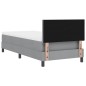 vidaXL Letto Box Spring con Materasso Grigio Chiaro 80x200 cm in Tessuto vidaXL Letto Box Spring con Materasso Grigio Chiaro 80x200 cm in Tessuto