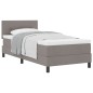 vidaXL Letto a Rete con Materasso Tortora 80x200 cm Tessuto