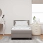 vidaXL Letto a Rete con Materasso Tortora 80x200 cm Tessuto