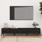 Mobile Porta TV Nero 150x34,5x30 cm in Legno Multistrato Mobile Porta TV Nero 150x34,5x30 cm in Legno Multistrato