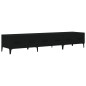 Mobile Porta TV Nero 150x34,5x30 cm in Legno Multistrato Mobile Porta TV Nero 150x34,5x30 cm in Legno Multistrato