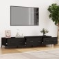 Mobile Porta TV Nero 150x34,5x30 cm in Legno Multistrato Mobile Porta TV Nero 150x34,5x30 cm in Legno Multistrato