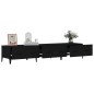 Mobile Porta TV Nero 150x34,5x30 cm in Legno Multistrato Mobile Porta TV Nero 150x34,5x30 cm in Legno Multistrato
