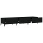Mobile Porta TV Nero 150x34,5x30 cm in Legno Multistrato Mobile Porta TV Nero 150x34,5x30 cm in Legno Multistrato