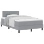 vidaXL Letto a Molle con Materasso Grigio Chiaro 120x190 cm Tessuto vidaXL Letto a Molle con Materasso Grigio Chiaro 120x190 cm Tessuto