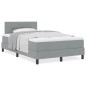 vidaXL Letto a Box con Materasso Grigio Chiaro 120x200 cm Tessuto vidaXL Letto a Box con Materasso Grigio Chiaro 120x200 cm Tessuto