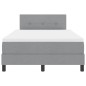 vidaXL Letto a Box con Materasso Grigio Chiaro 120x200 cm Tessuto vidaXL Letto a Box con Materasso Grigio Chiaro 120x200 cm Tessuto