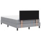 vidaXL Letto a Box con Materasso Grigio Chiaro 120x200 cm Tessuto vidaXL Letto a Box con Materasso Grigio Chiaro 120x200 cm Tessuto