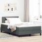 vidaXL Letto Box Spring con Materasso grigio scuro 120x200 cm in tessuto vidaXL Letto Box Spring con Materasso grigio scuro 120x200 cm in tessuto