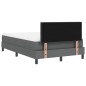 vidaXL Letto Box Spring con Materasso grigio scuro 120x200 cm in tessuto vidaXL Letto Box Spring con Materasso grigio scuro 120x200 cm in tessuto