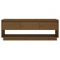 Mobile TV Miele 110,5x34x40 cm in Legno Massello di Pino Mobile TV Miele 110,5x34x40 cm in Legno Massello di Pino